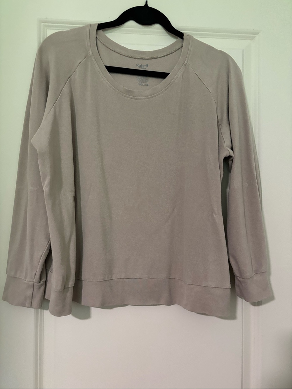 Kyte BABY Lightweight Crewneck Sweatshirt in Almond